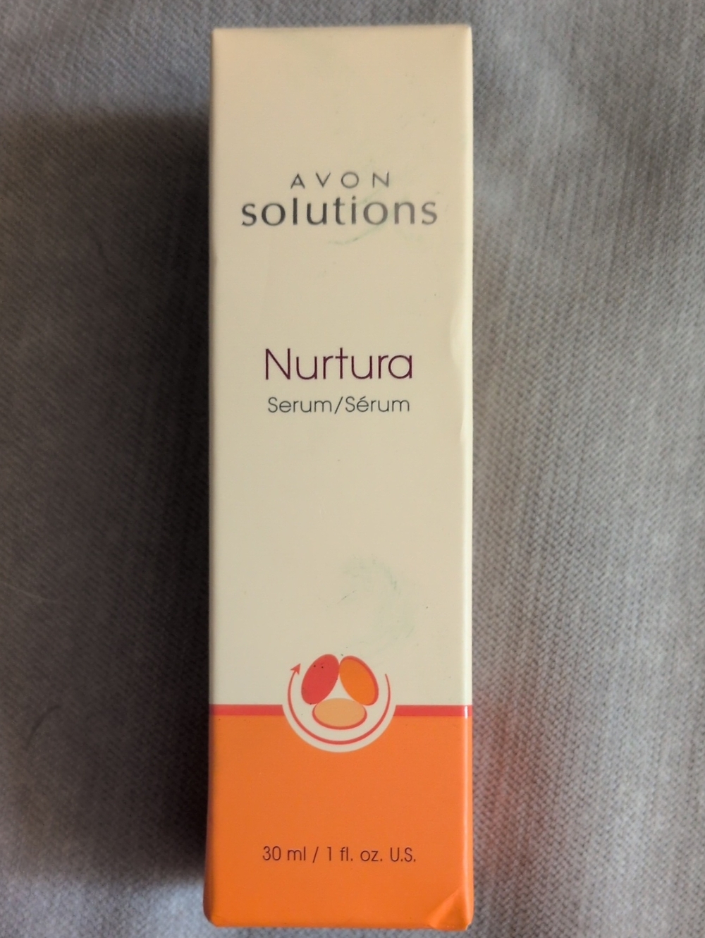 Avon Nurtura Serum – Cream and Orange Packaging